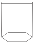 Semi block bottom valve bag Semi block bottom valve bag